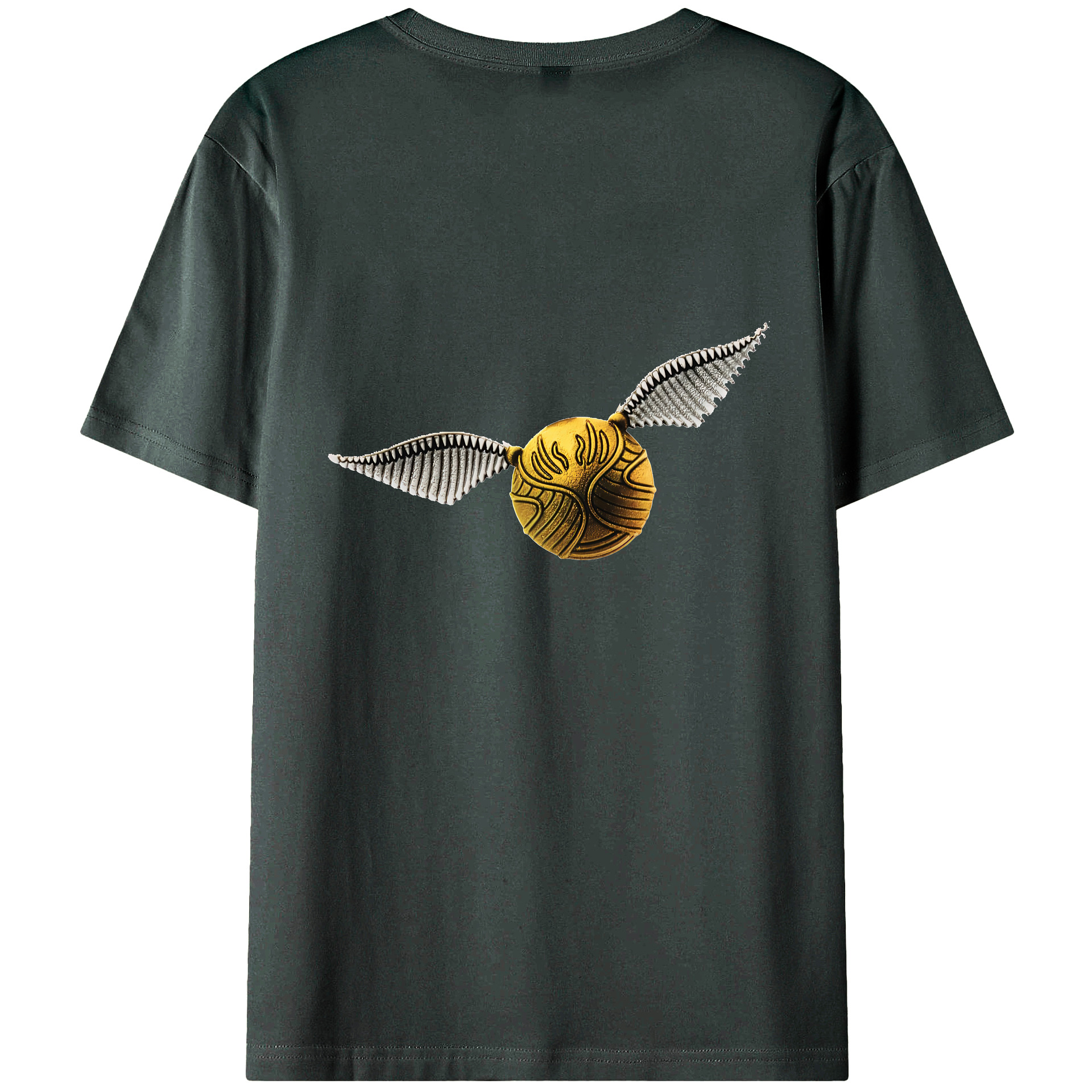 （画像用） Harry Potter ハリー・ポッターシリーズ 綿100％ メンズ半袖Tシャツ（バックプリント） 通気性